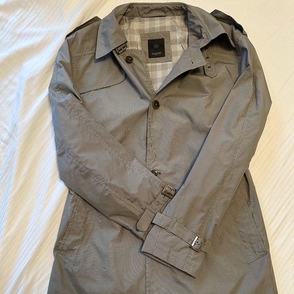Bugatti Grey Trench Coat - Picture 4 of 10